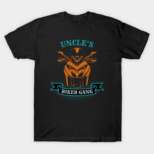 Uncle's Biker Gang Father's Day T-Shirt by DwiRetnoArt99